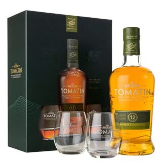 Tomatin 12 års Single Highland Malt Scotch Whisky M/2 Glas